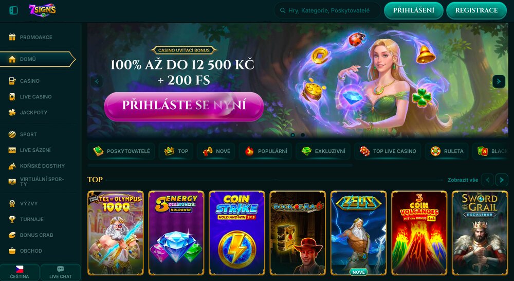 7Signs casino homepage