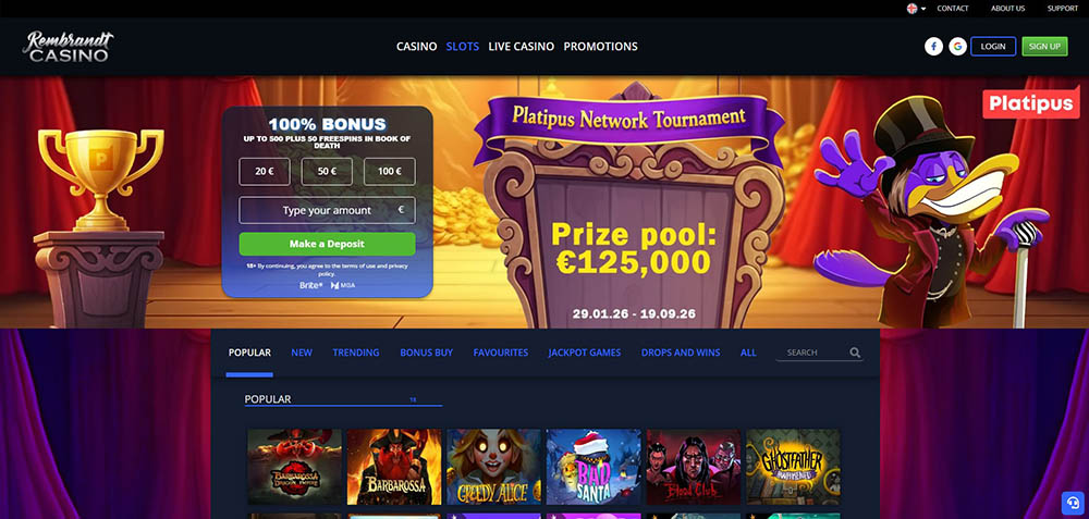 Rembrandt Casino úvod