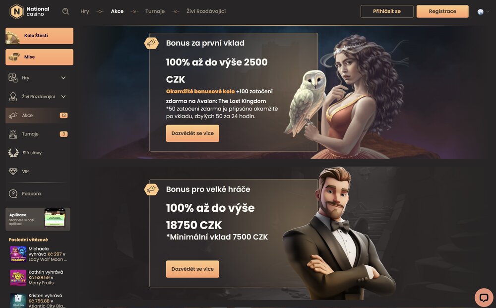 national casino free spins