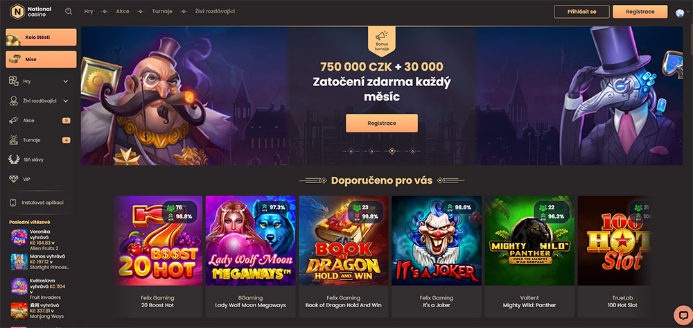 National Casino – mobilní aplikace