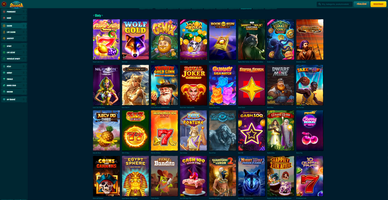 Nejlepší automaty v casinu Spinanga