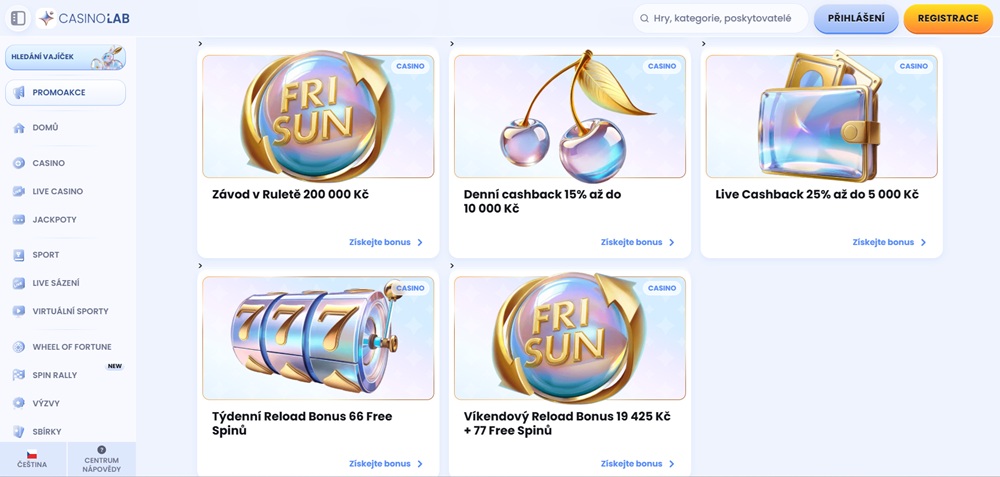 casinolab free spiny uvodni