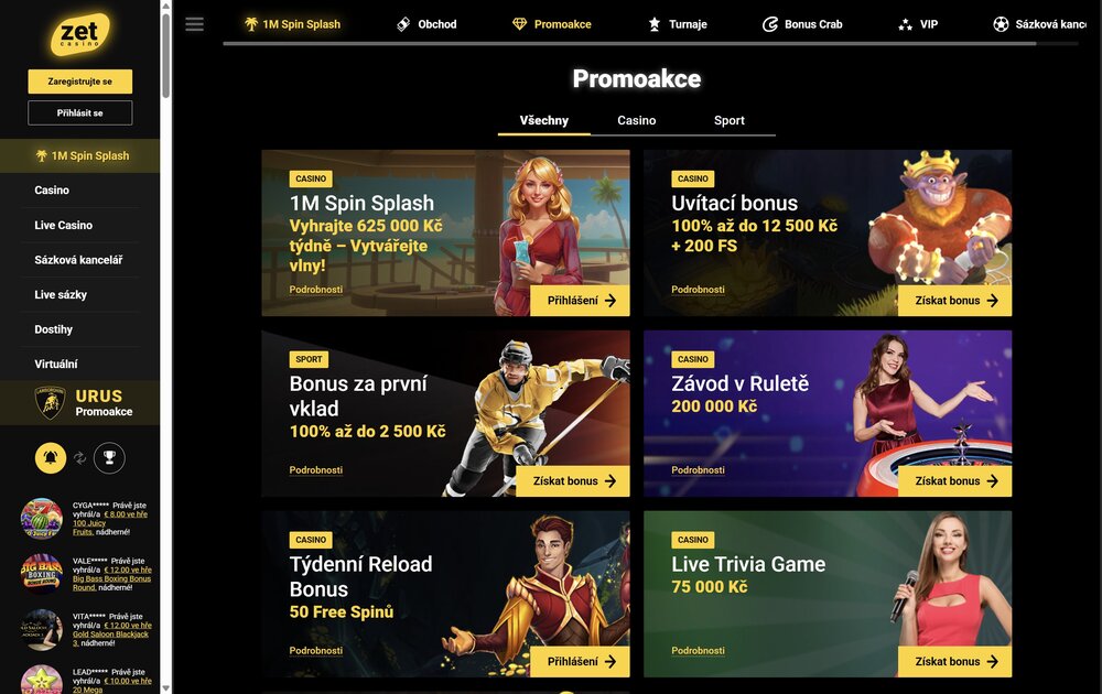 ZetCasino free spins