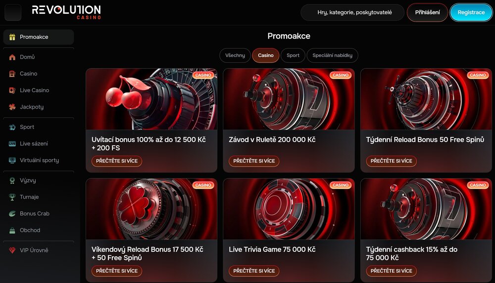 Revolution free spins