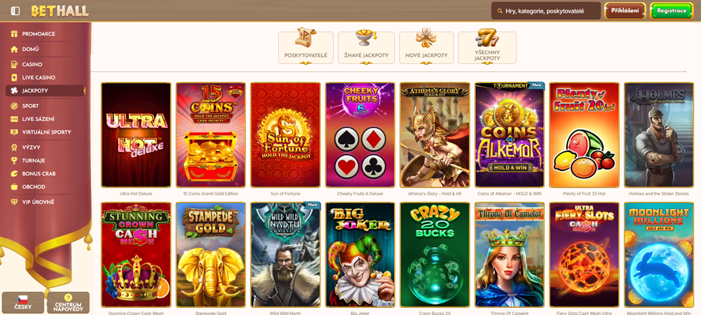 BetHall aplikace a web