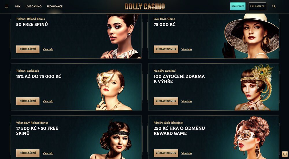 Bonusy v Dolly Casino