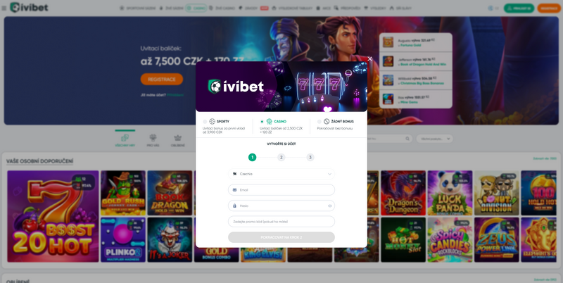 Ivibet registrace a login