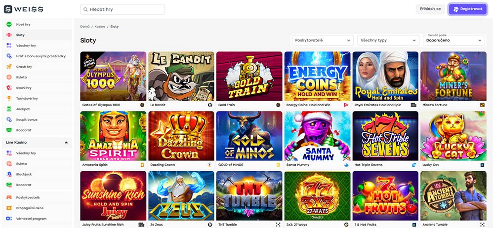 Nejlepší automaty v casinu Weiss