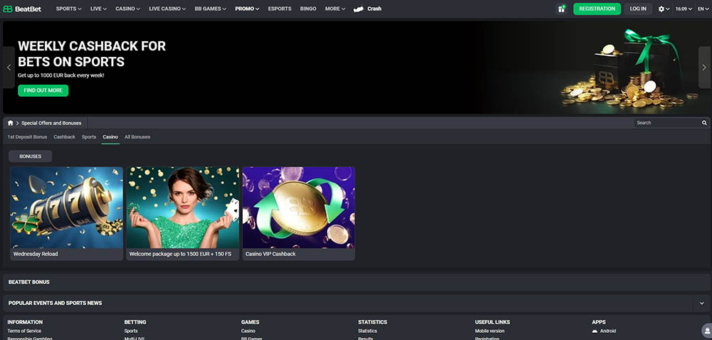 Free spins v casinu BeatBet