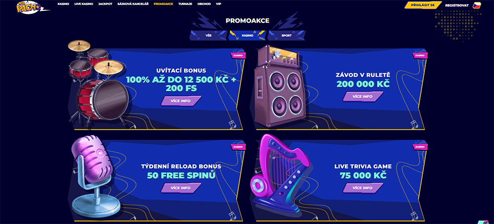 Free spins v casinu MrPacho
