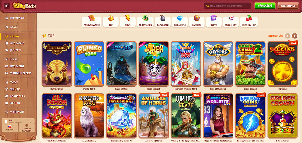 Nejlepší automaty v casinu BillyBets