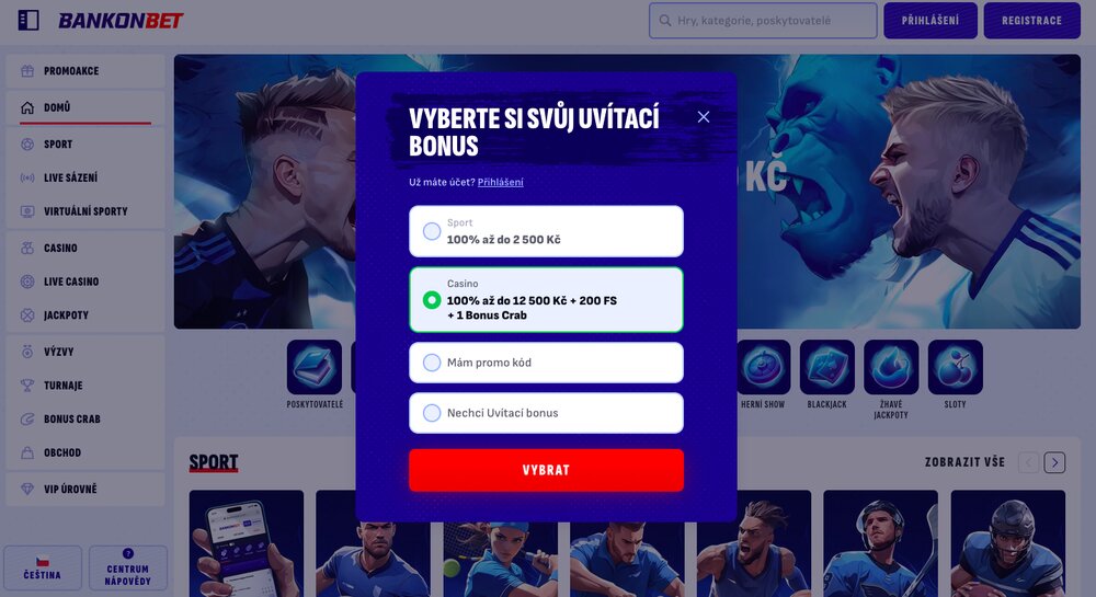 Bankonbet registrace