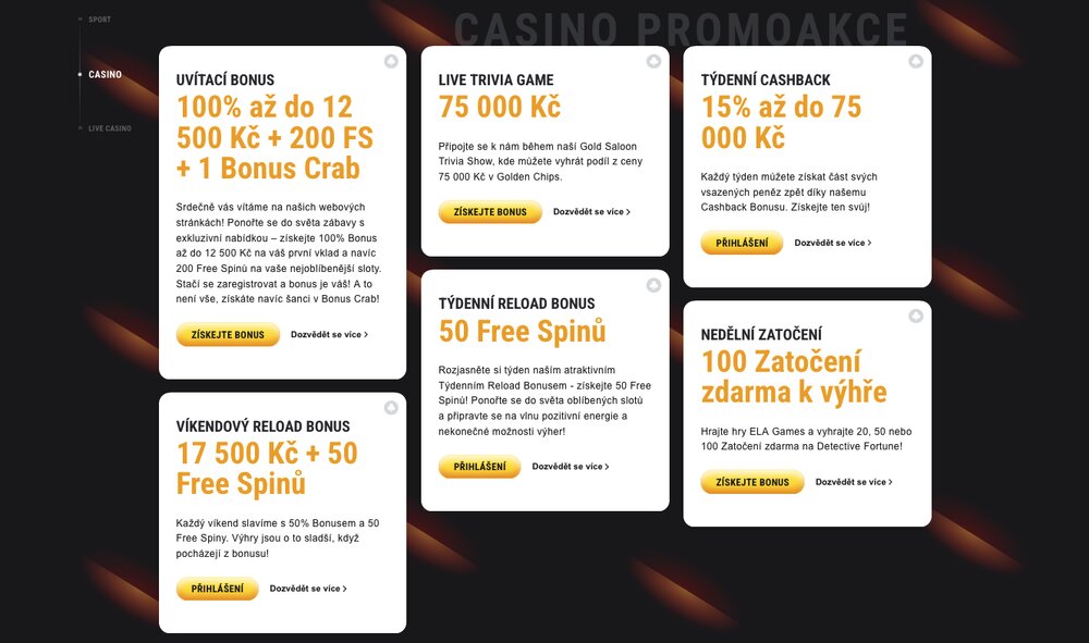 FEZbet casino bonusy
