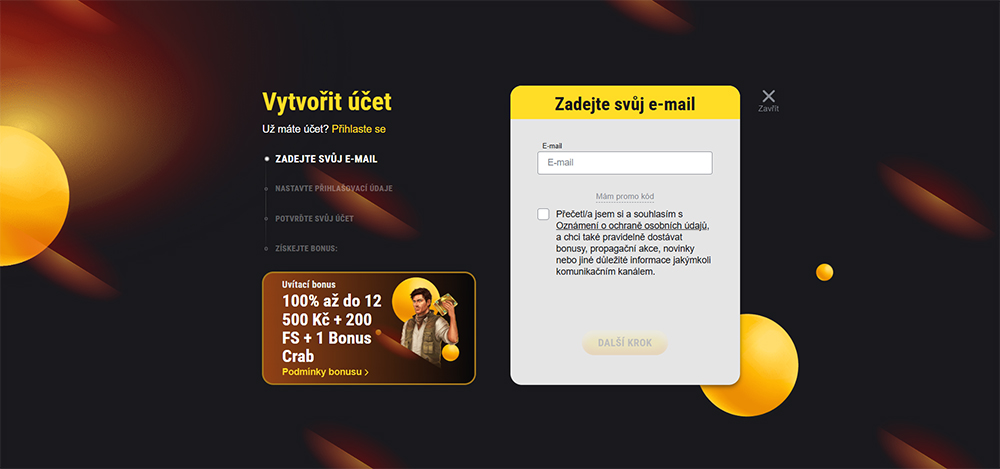 FEZbet casino registrace a login