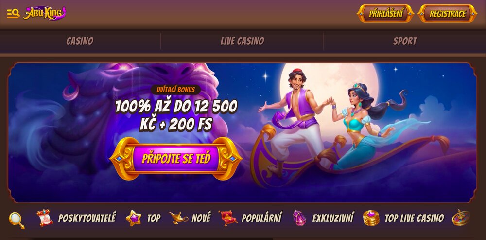 Abu King náhled webu