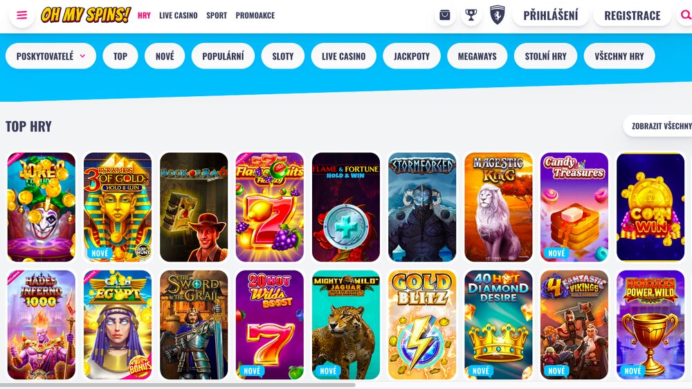 Oh My Spins herní knihovna