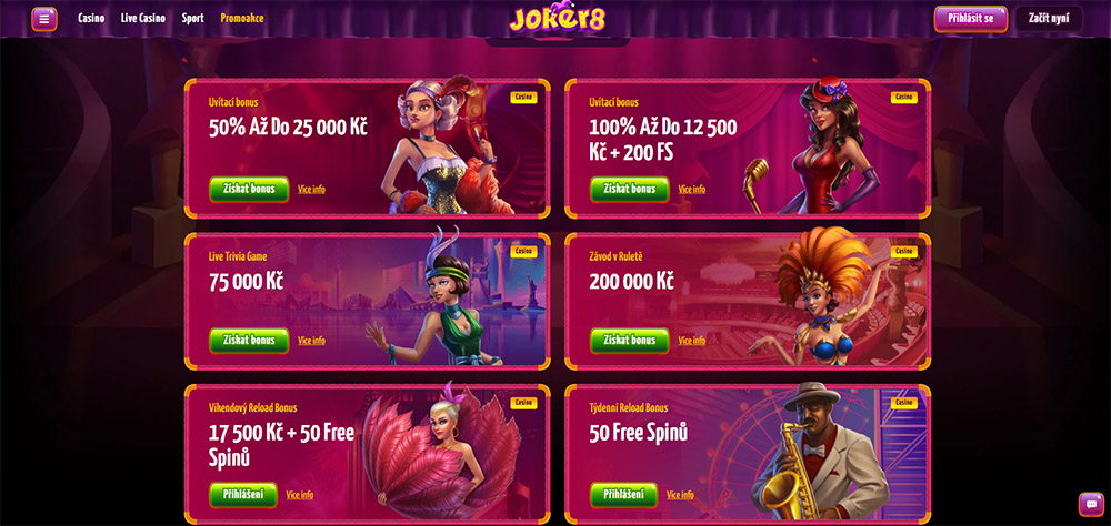 Free spins v casinu Joker8