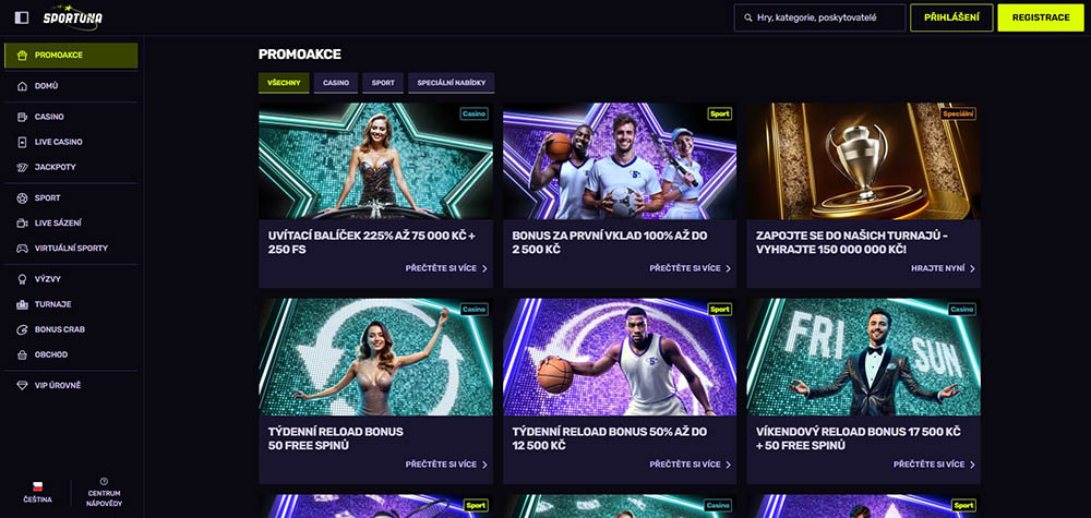 Sportuna bonusova nabidka úvod