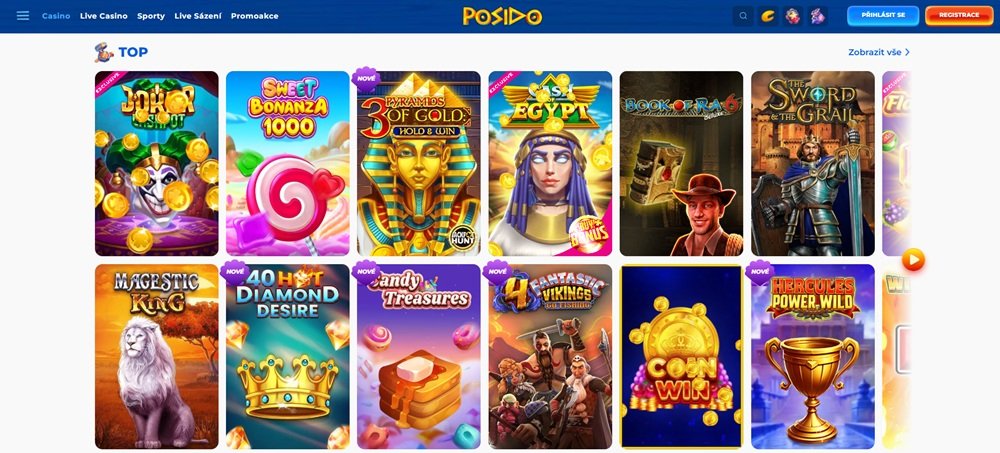 Automaty v casinu Posido