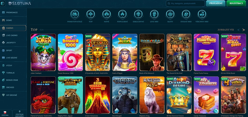 Automaty v casinu Slotuna