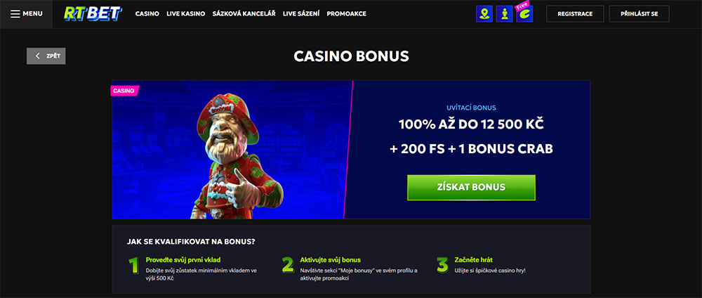 Free spins v casinu RTbet