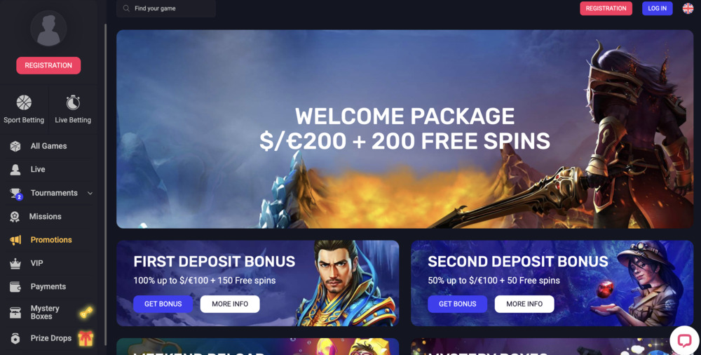 Woo Casino free spins