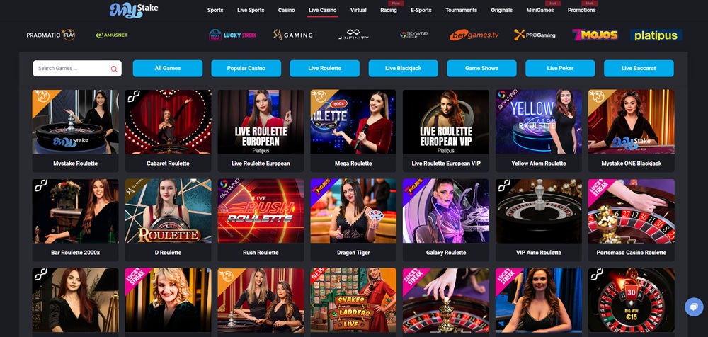 Live casino Mystake