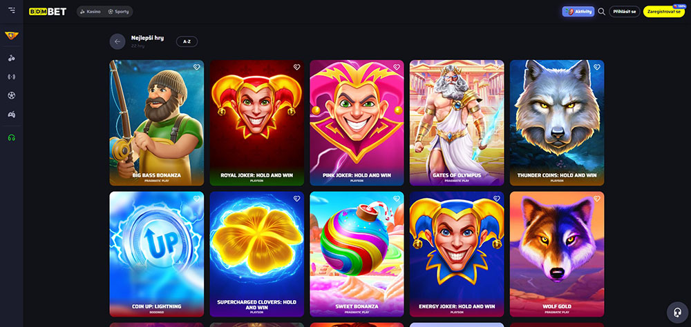 Nejlepší automaty v casinu BDMbet