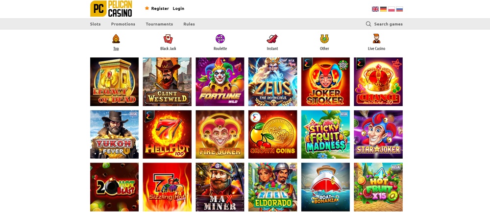 Automaty v Pelican Casino