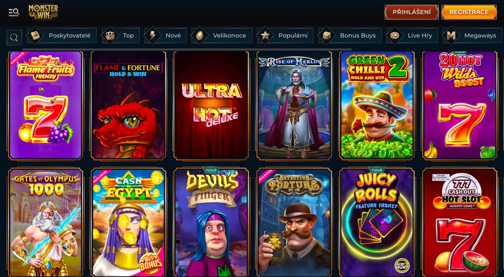 Monster Win herní knihovna