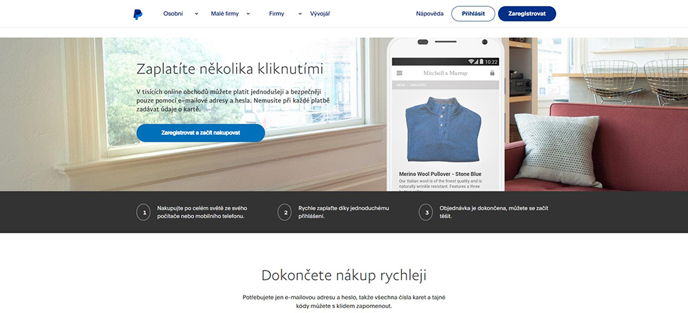 Jak platit s PayPal?