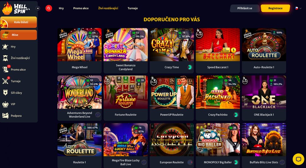 Hell Spin live casino