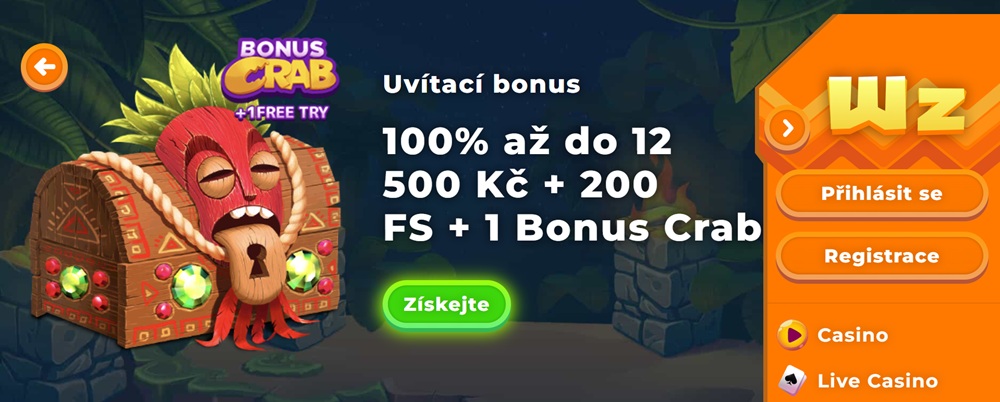 Wazamba vstupní bonus