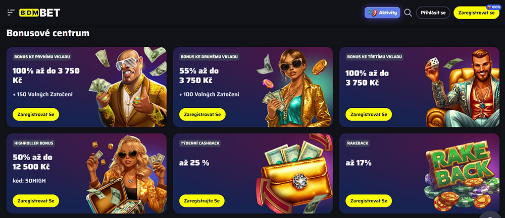 Free spins v casinu BDMbet