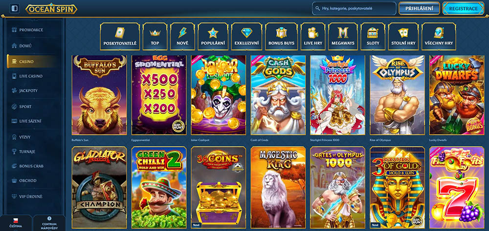 Nejlepší automaty v Ocean Spin