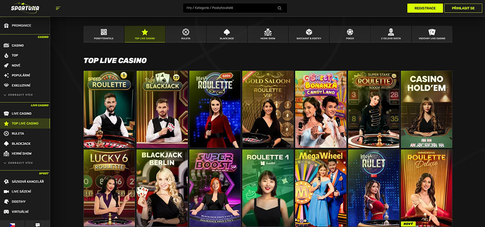 Live casino Sportuna