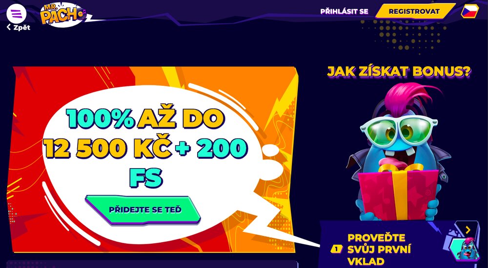 MrPacho vstupní bonus