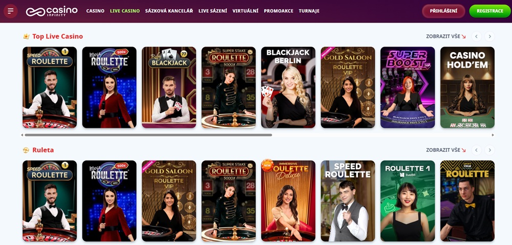Casino Infinity live casino