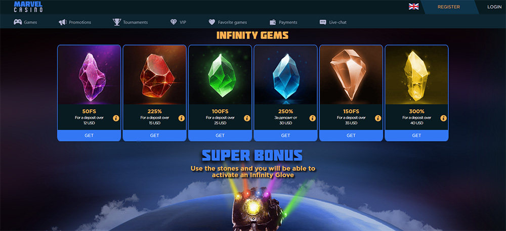 Marvel Casino disponuje širokým spektrem možností jak přijít k free spinům