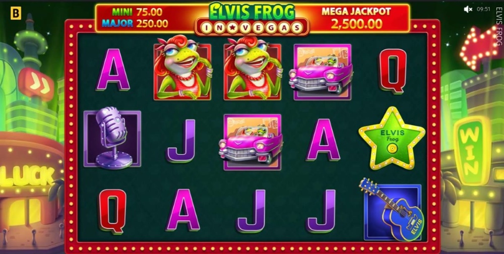 Elvis Frog in Vegas je plný neonů a úžasných výher