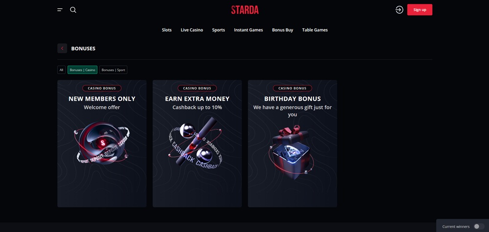 Starda casino free spiny