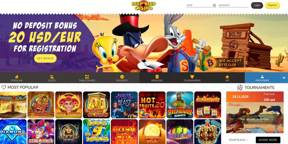 beep beep casino no deposit bonus