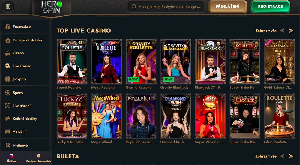 HeroSpin live casino