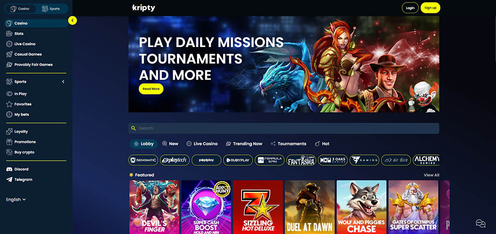 Kripty casino