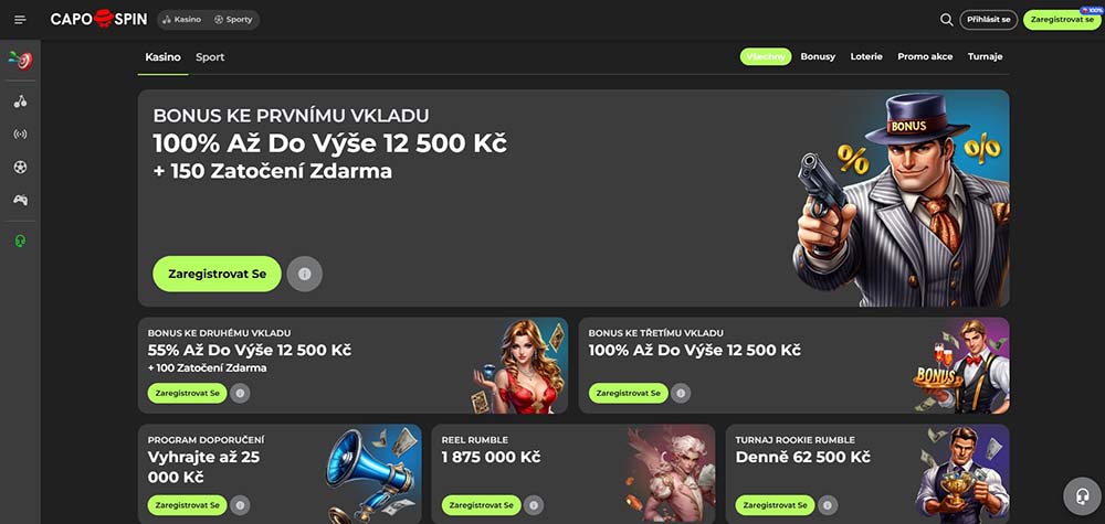 Free spins v casinu Capospin