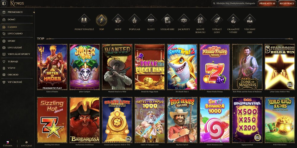 Kyngs casino top automaty