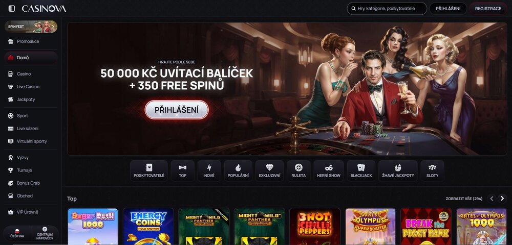 casinova casino náhled