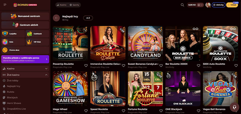 Live casino Roman Casino