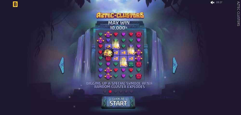Náhled online slotu Aztec Clusters od BGaming