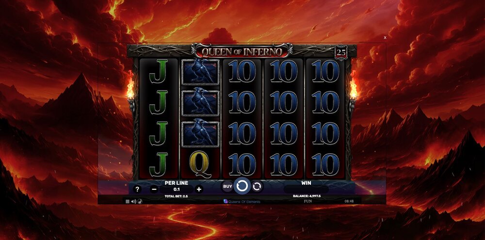 queen of inferno hlavní strana